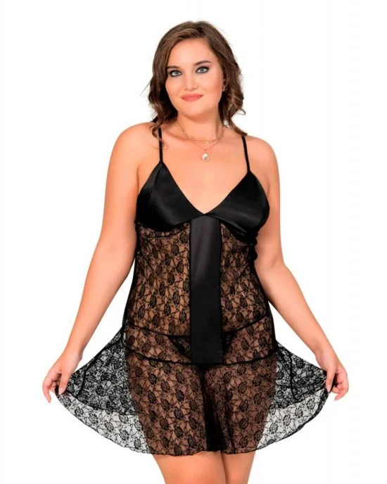 Baby doll pajamas plus size shop